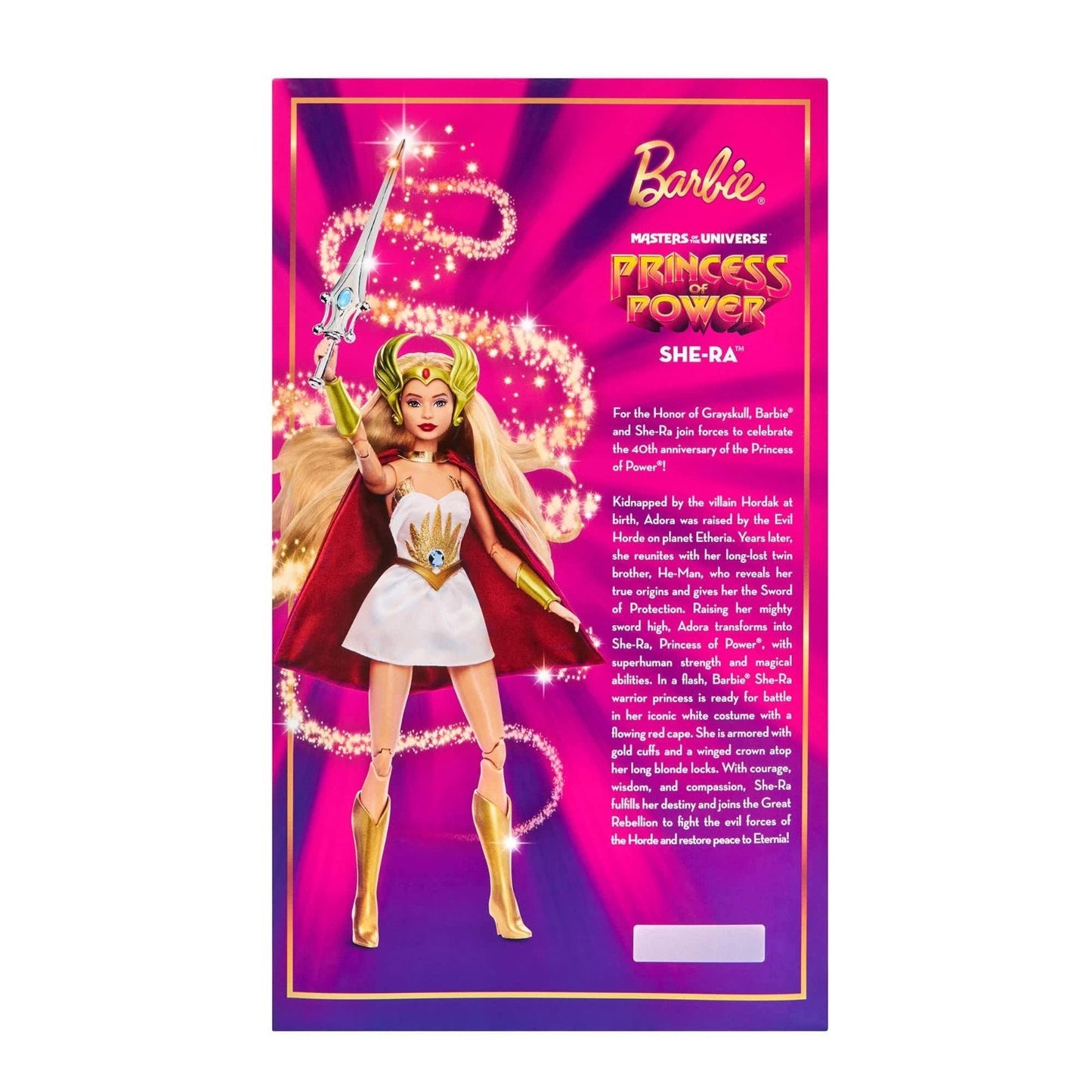 🔥She-Ra Barbie Princess of Power MOTU 40th Mattel 12" Doll BNIB🔥