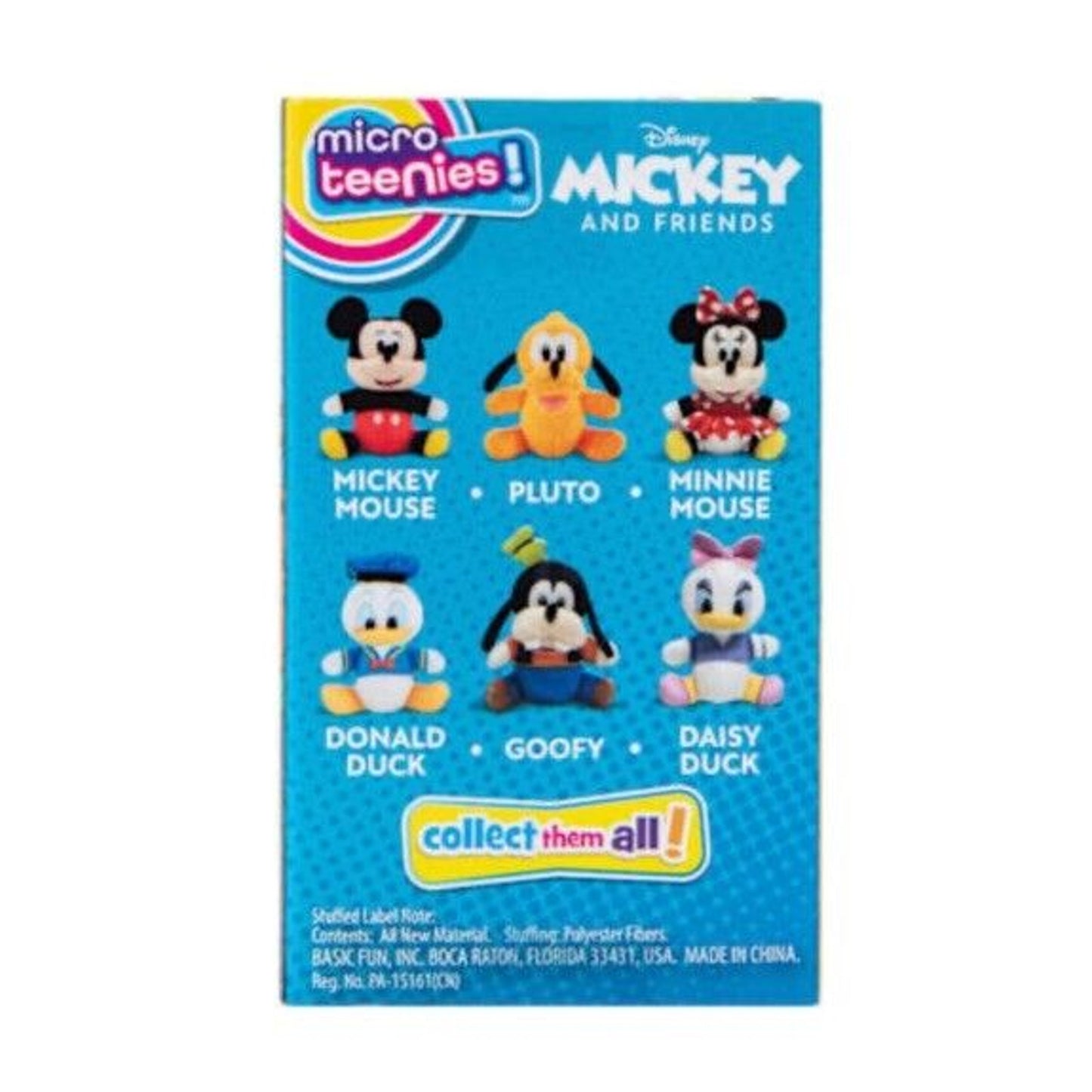 🔥Disney Micro Teenies Mickey and Friends 3" Plush Toy Donald BNWT🔥