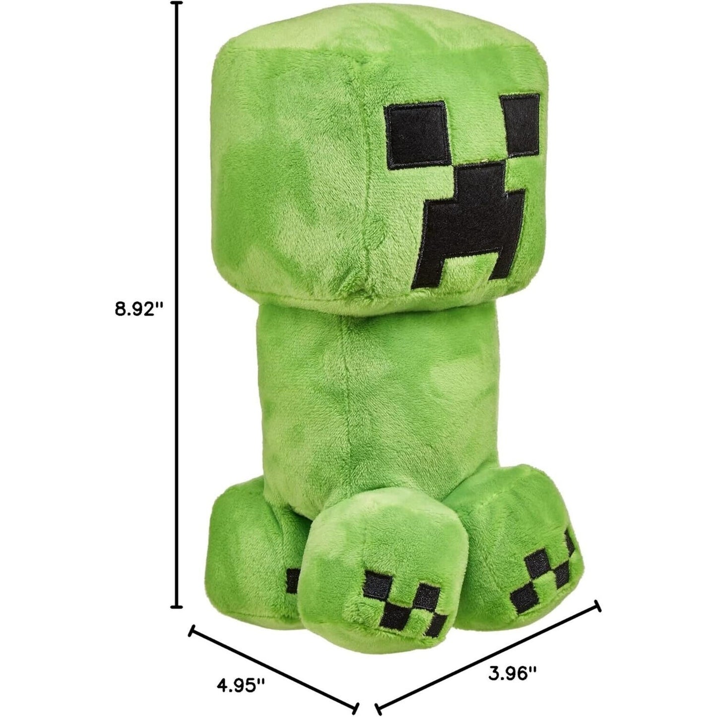 🔥Mattel Minecraft Basic 8-inch Plush Creeper Stuffed Animal Figure BNWT🔥