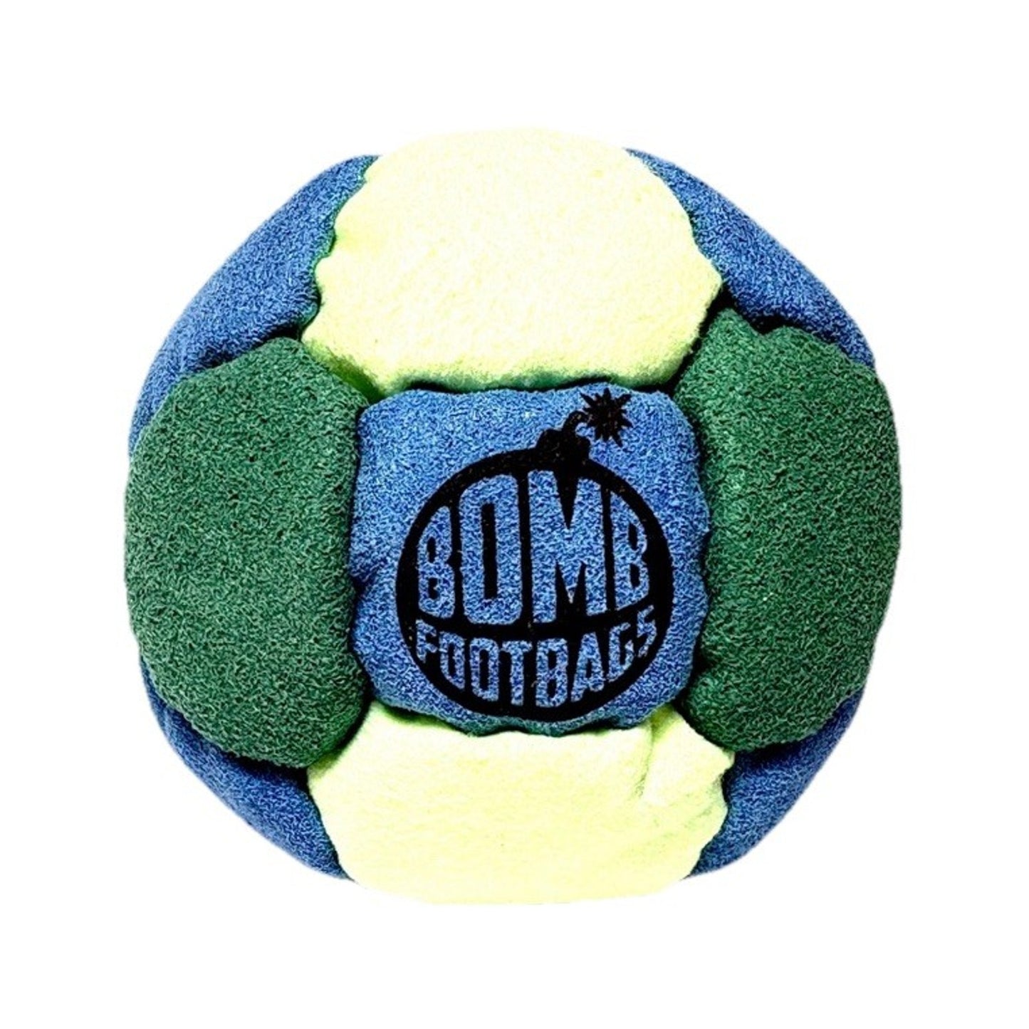 🔥Bomb Footbags The Burly Buckshot Hacky Sack Footbagt Royal/Forest/Neon NWT🔥