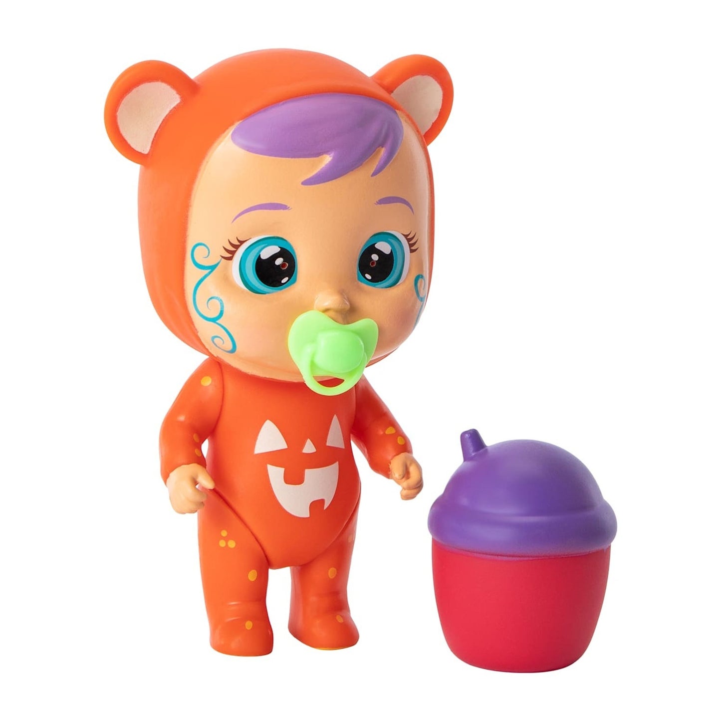 🔥Cry Babies Magic Tears Doll Figure Set Glow in the Dark Series AMBER BNWT🔥