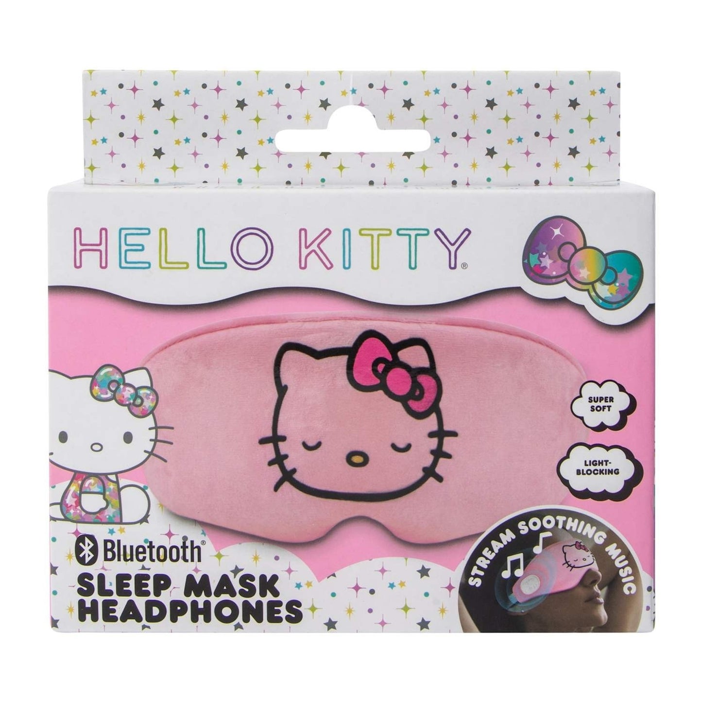 🔥Sanrio Hello Kitty Wireless Ultra Plush Pink Bluetooth Sleep Cozy Eye Mask🔥