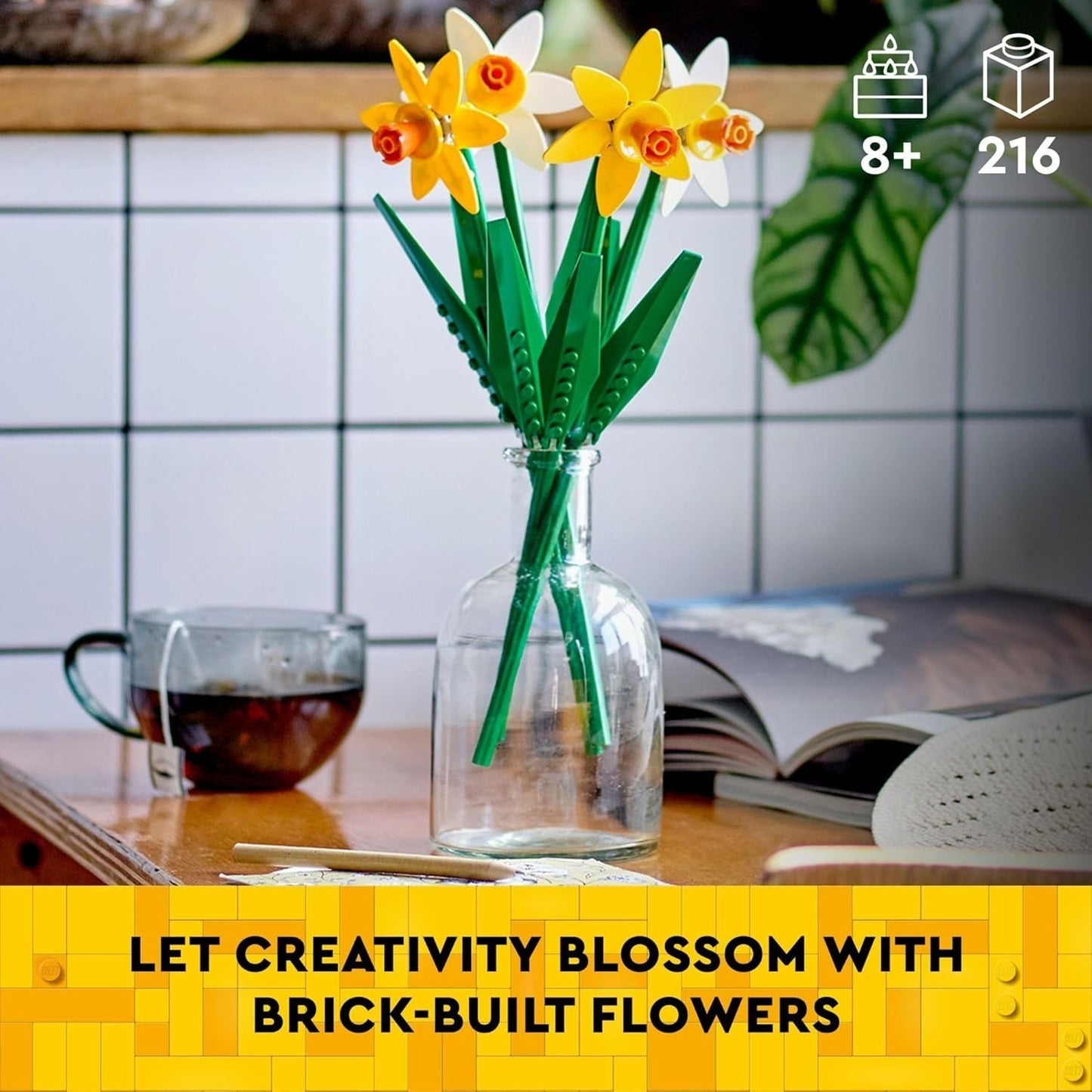 🔥LEGO Daffodils - Building Toy for Kids Artificial BNWT🔥