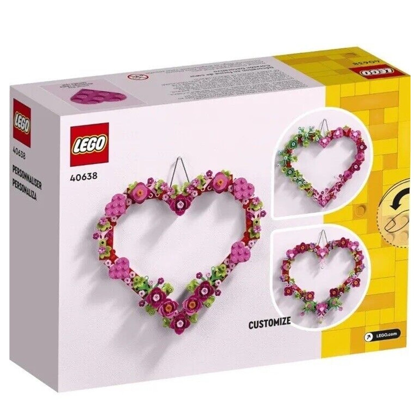 🔥LEGO 40638 Heart Ornament Building Toy Kit Heart Shaped Valentines Day Gift🔥