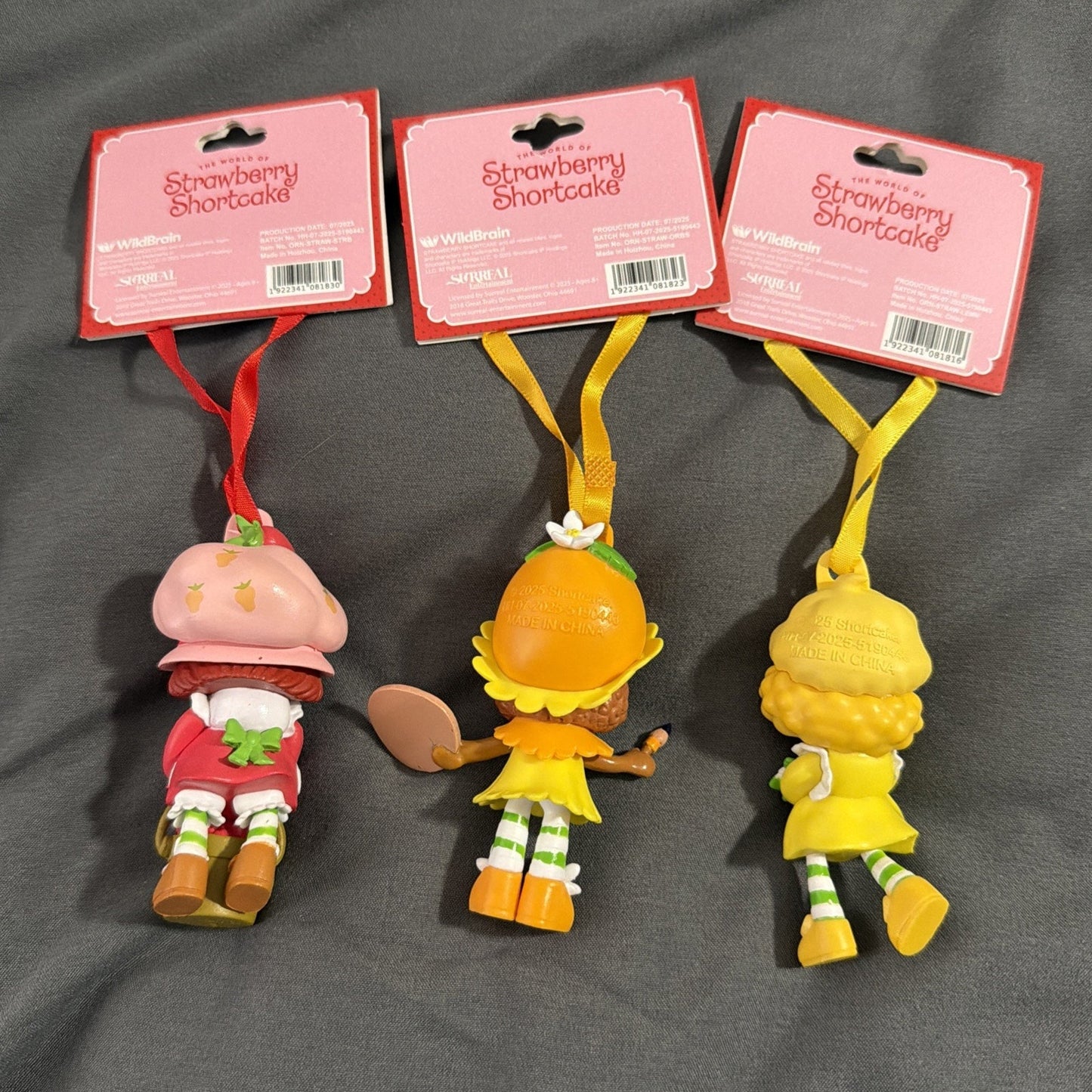 🔥Strawberry Shortcake Ornament Lot Of 3 Super Cute BNWT🔥