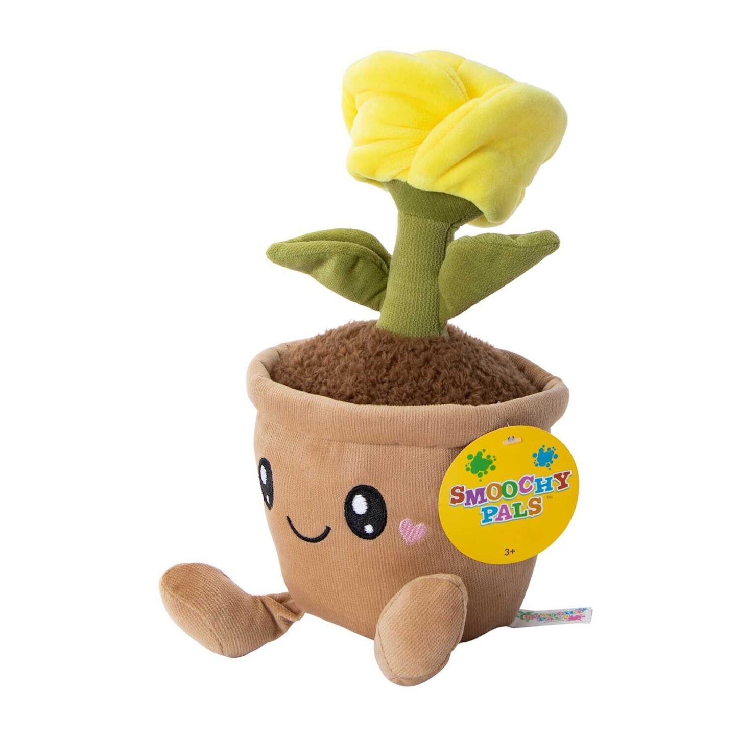 🔥Smoochy Pals Plant Plush YELLOW 10in For Valentine's/Mother's Day 2025 BNWT🔥