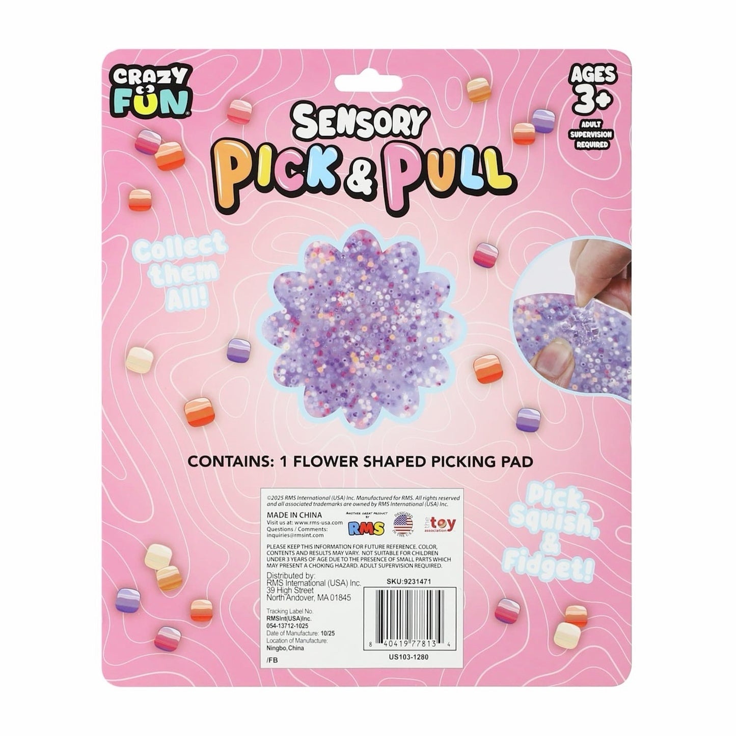 🔥Crazy Fun Sensory Pick And Pull Circle Shaped Pink BNWT🔥