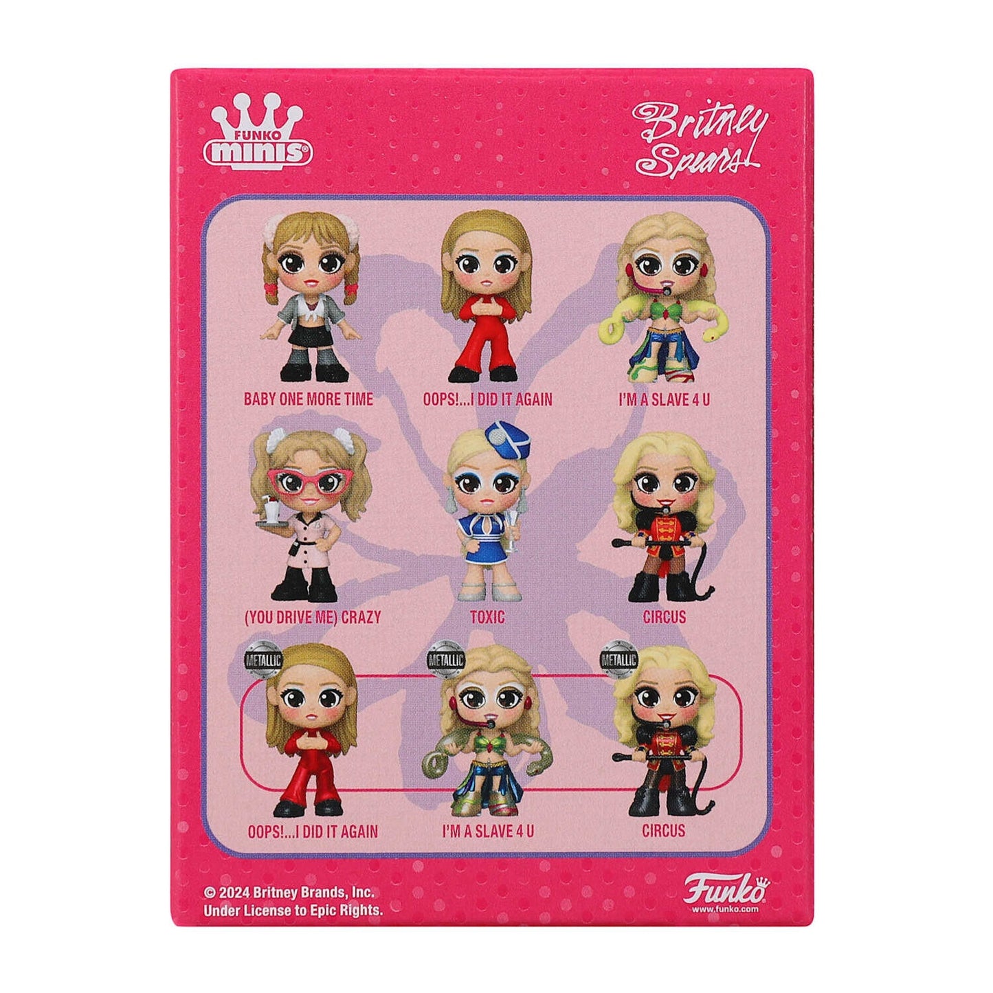 🔥Funko Minis Britney Spears Vinyl Circus BNWT