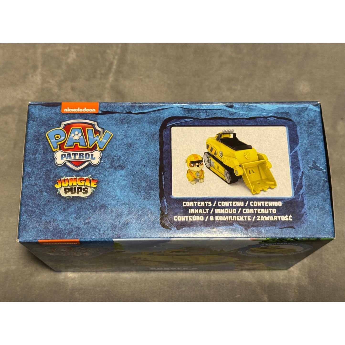 🔥PAW Patrol Jungle Pups Rubble Rhino Vehicle Truck & Collectible Action Fig🔥