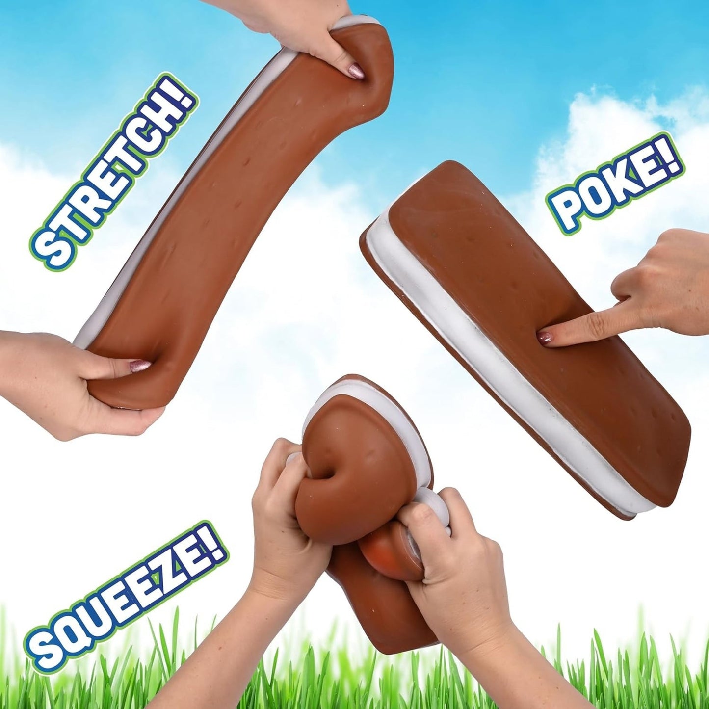 🔥Sunny Days Toymendous Ice Cream Sandwich Slow Rise Squish BNWT🔥