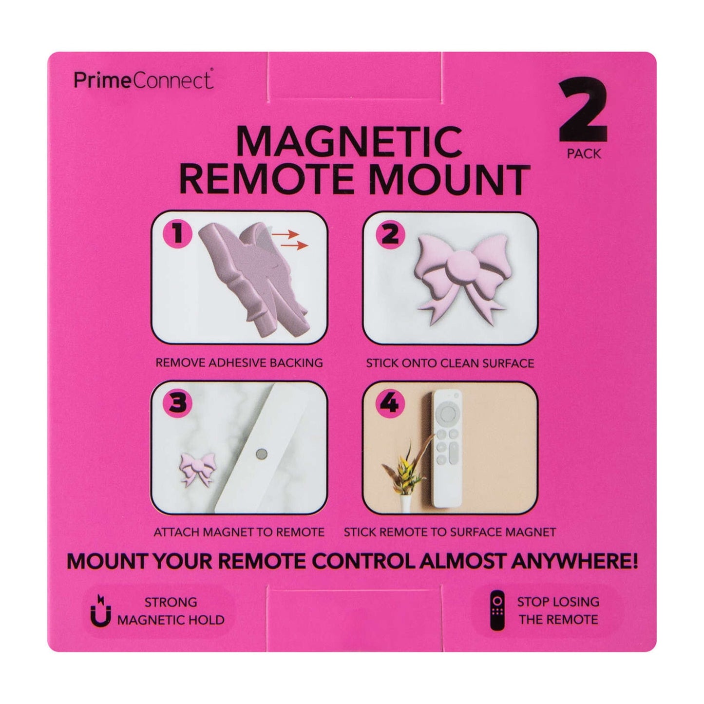 🔥Magnetic Pink Bow Remote Mount 2-Pack BNWT🔥