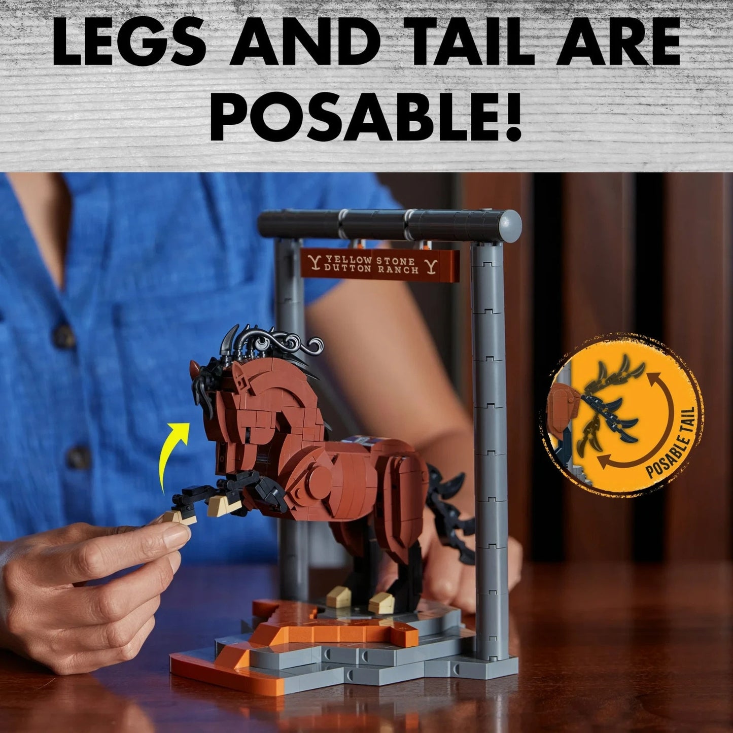 š„Yellowstone x Brickcraft Horse/Stallion Statue (Paramount) 554pcs Blocks NWTš„