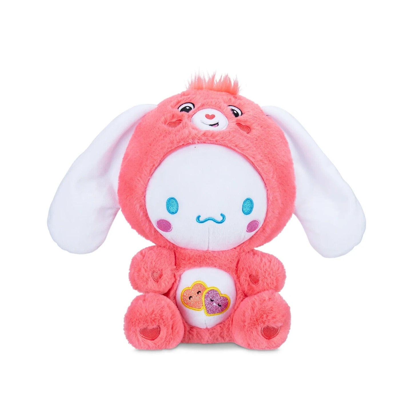 🔥Hello Kitty and Friends Care Bears Plush 8” Cinnamoroll as Love-A-Lot Bear💥