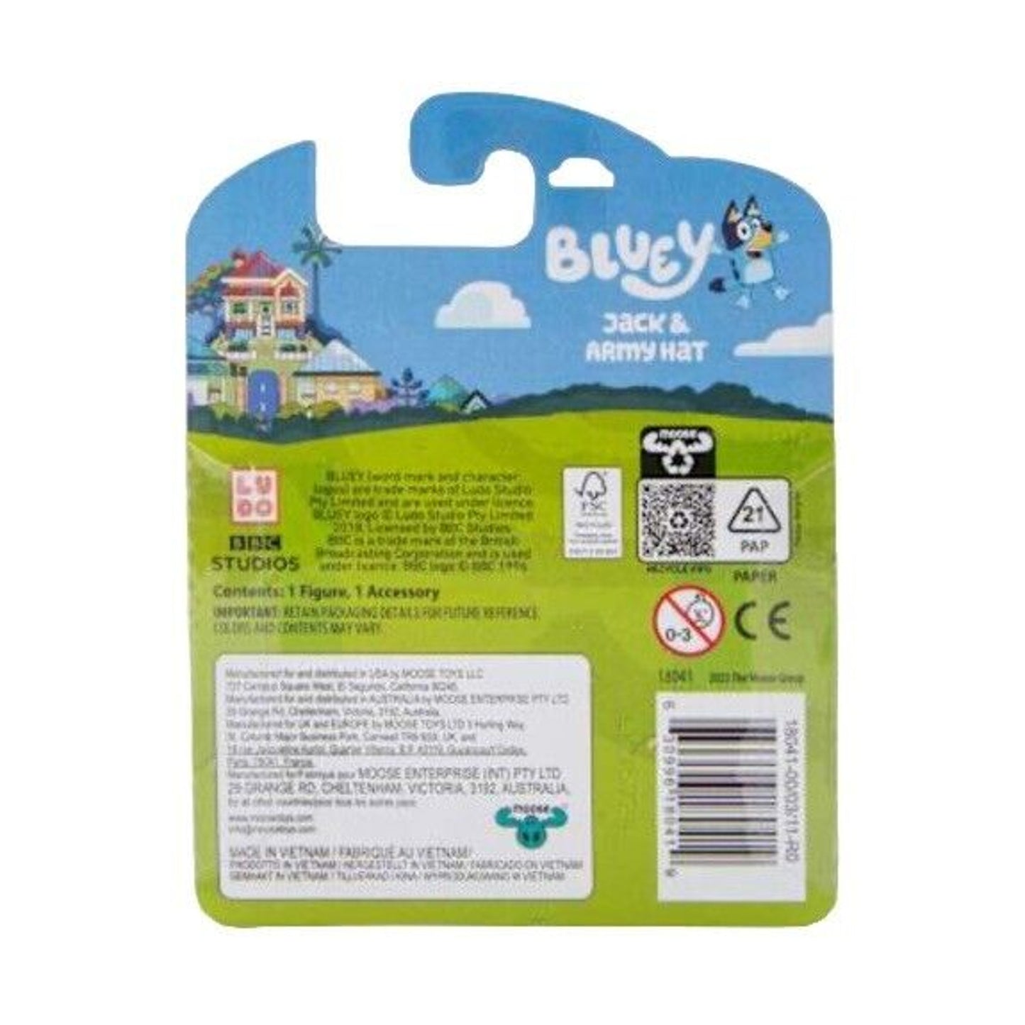 🔥Bluey & Friends Jack and Army Hat Story Starters Bluey Figures BNWT🔥