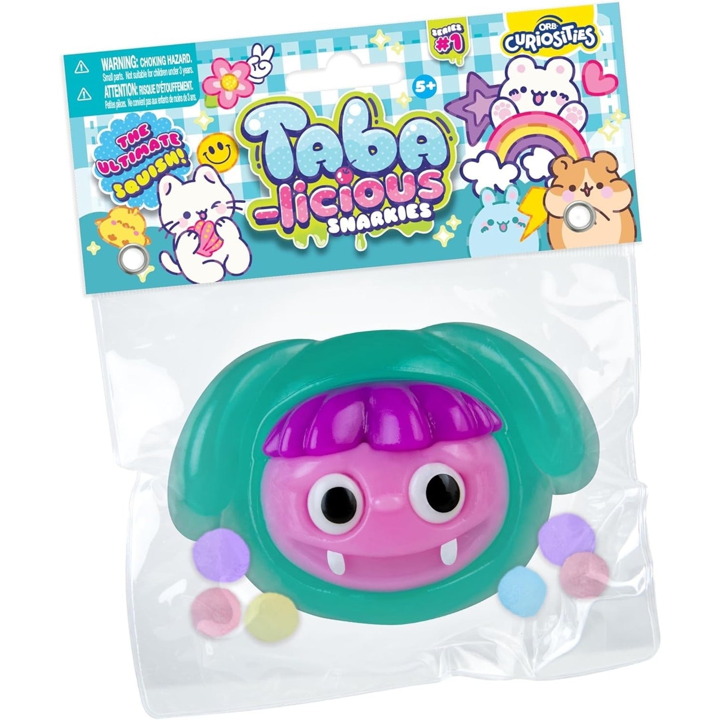 🔥Orb Curiosities Taba-licious DOG Snarkies Teal Squishy Sensory Toy BNWT🔥