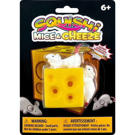 🔥Incredible Novelties Squishi Mice and Cheese Squeeze Stress Relief Toy BNWT🔥