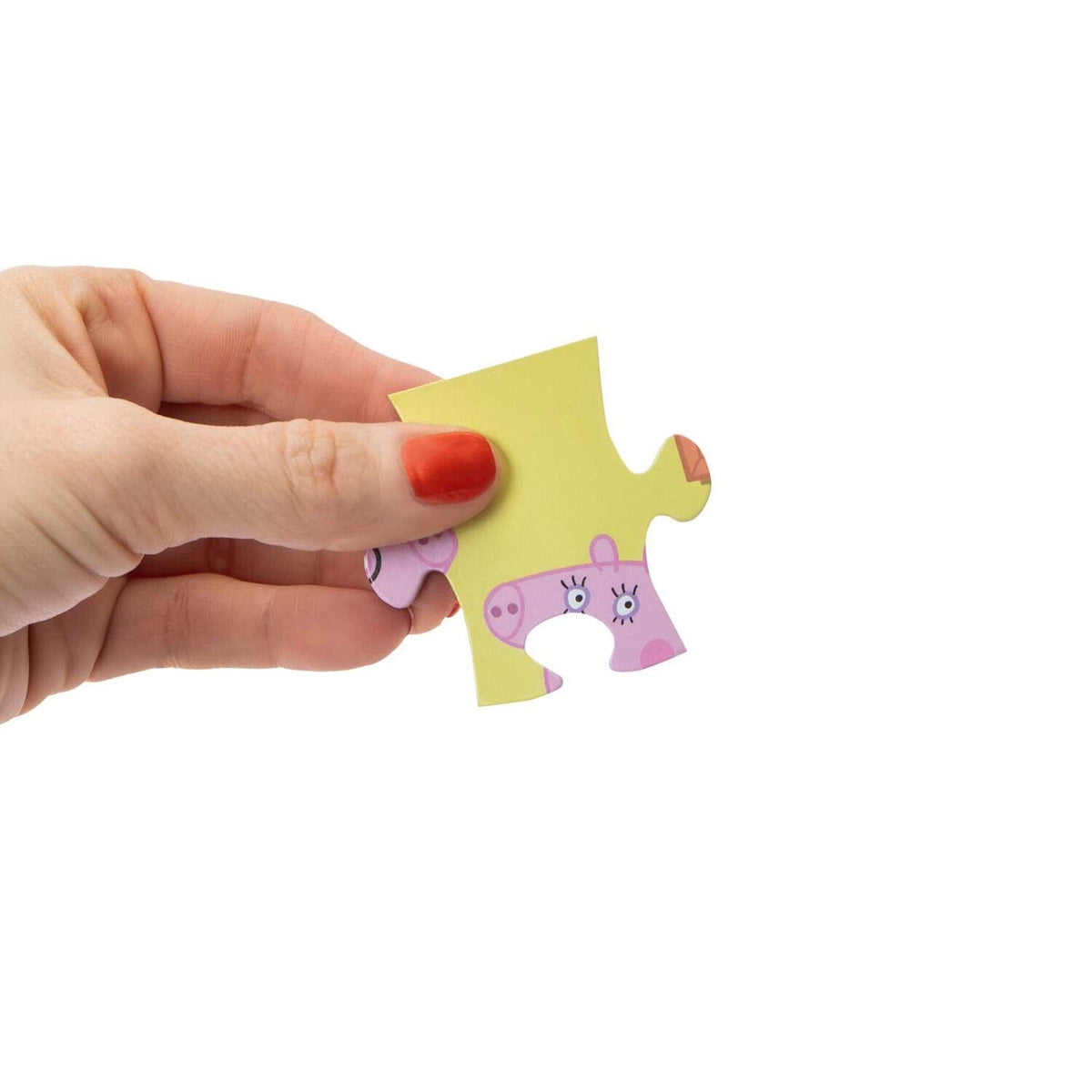 🔥Peppa Pig 5 Wood Spin Master Puzzles in Wooden Storage Box BNWT💥
