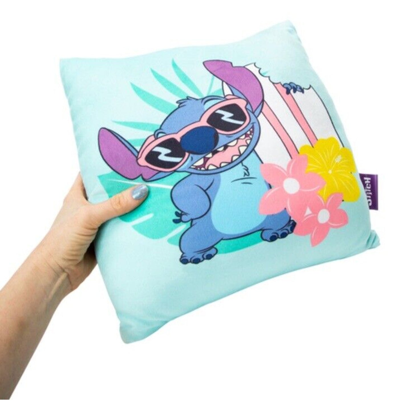 🔥Disney Stitch Travel Cloud Throw Pillow 13in BNWT🔥