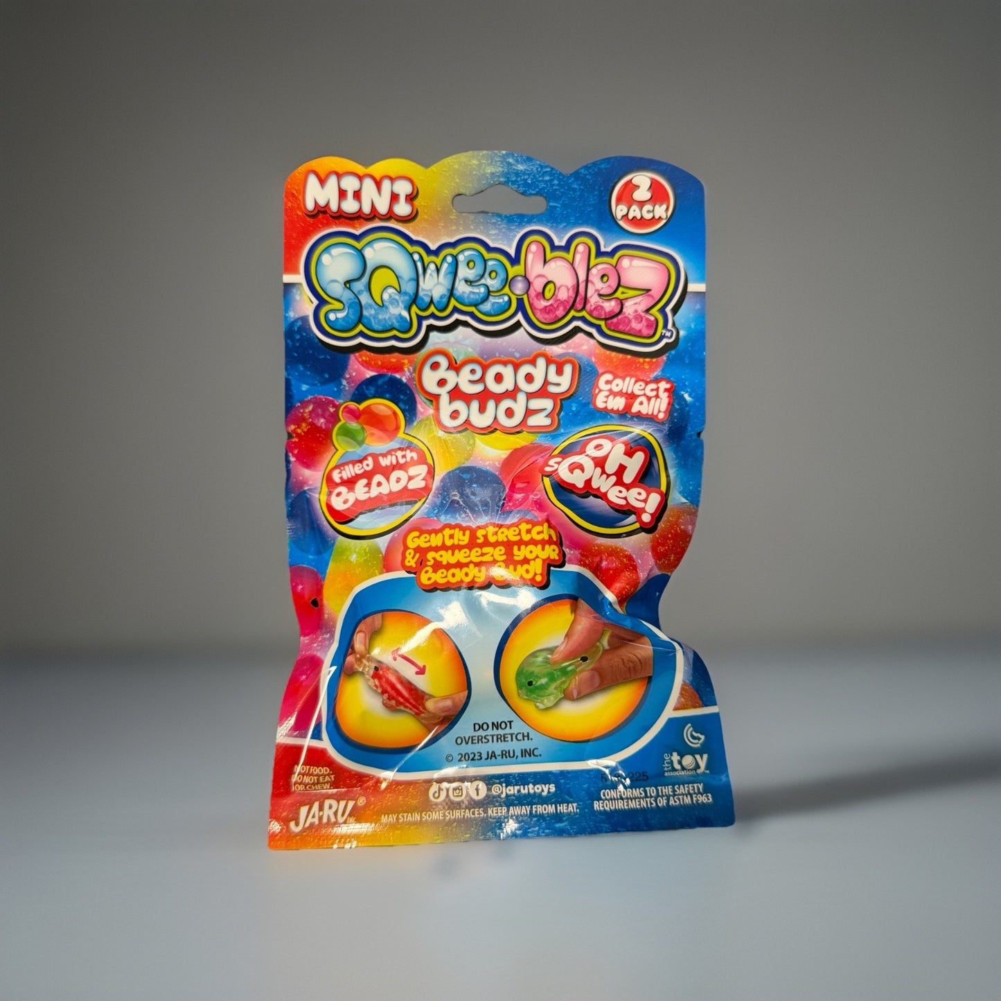 🔥Mini Sqweeblez Beady Buds 2 Pack RED/BLUE BNWT🔥