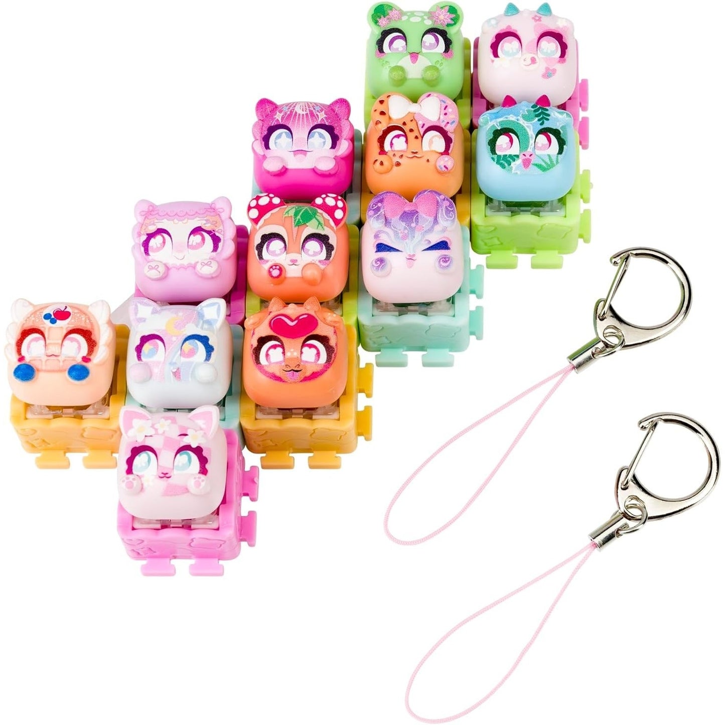 🔥Clickeez Series 3 12PK Collectible Character Keyboard Keys Click/Clack BNWT🔥