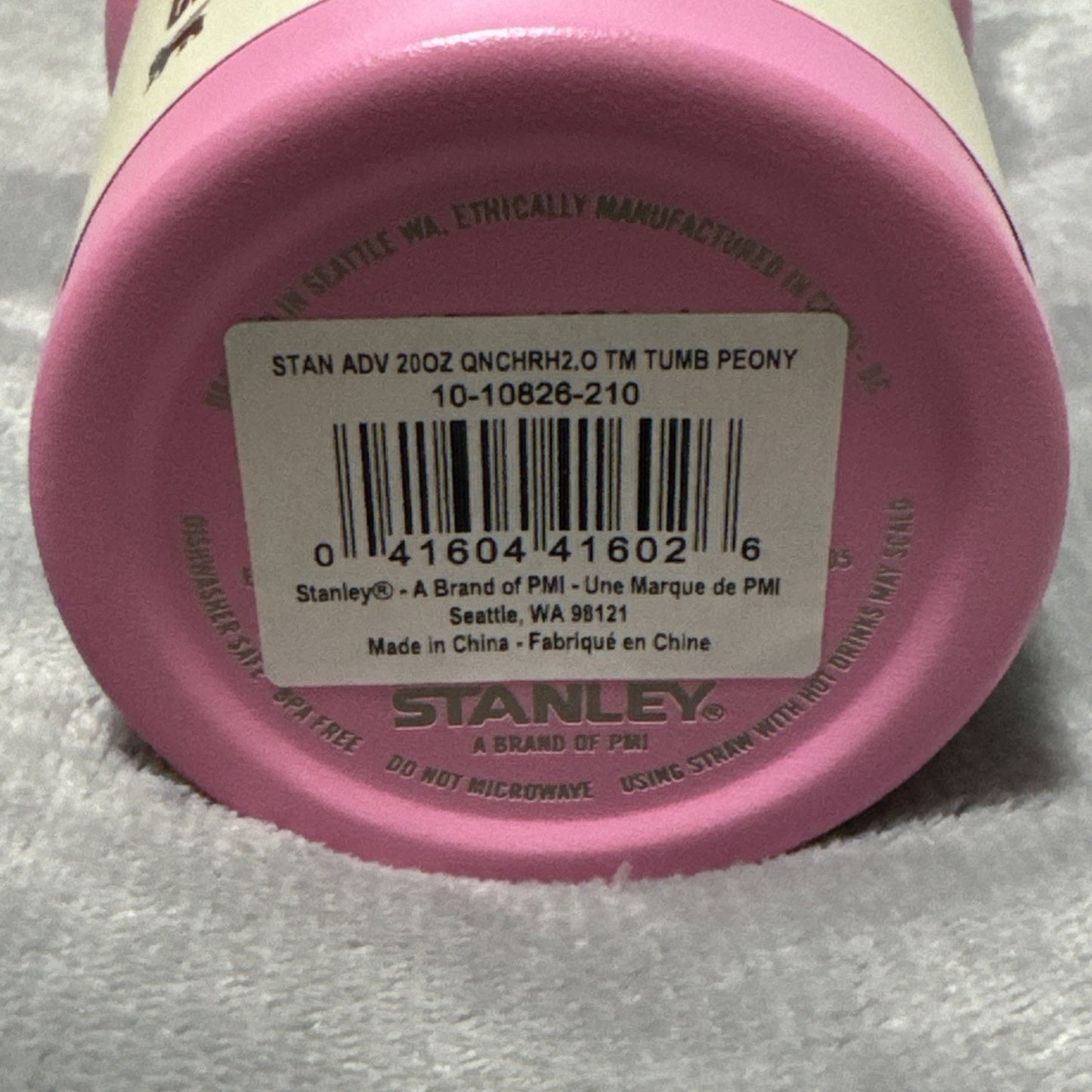 🔥Stanley 20oz Peony Pink Tumbler Stainless Steel H2.0 FlowState Quencher🔥