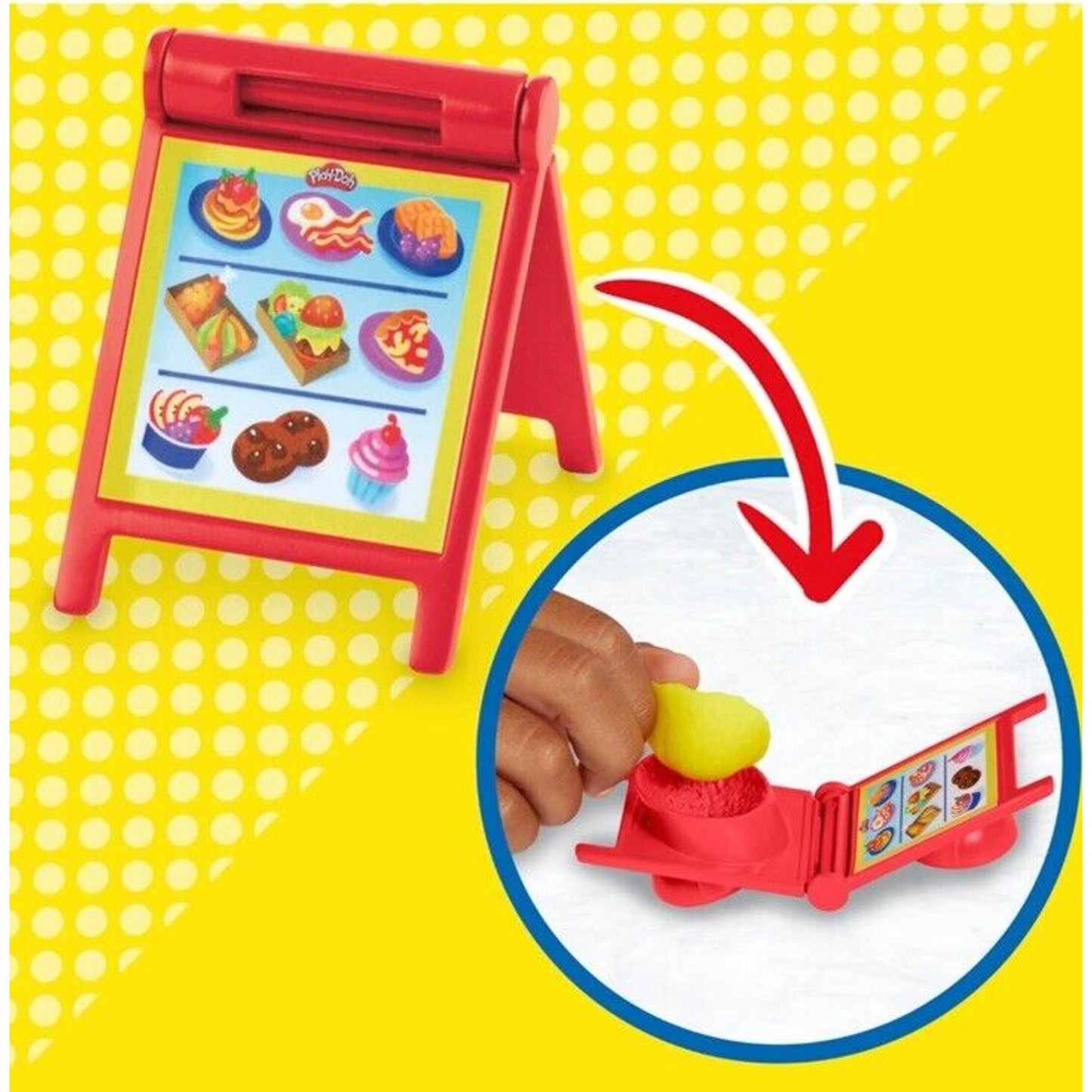 🔥Play-Doh Kitchen Creations Busy Chef's Restaurant Playset 2-Sided Play BNWT🔥