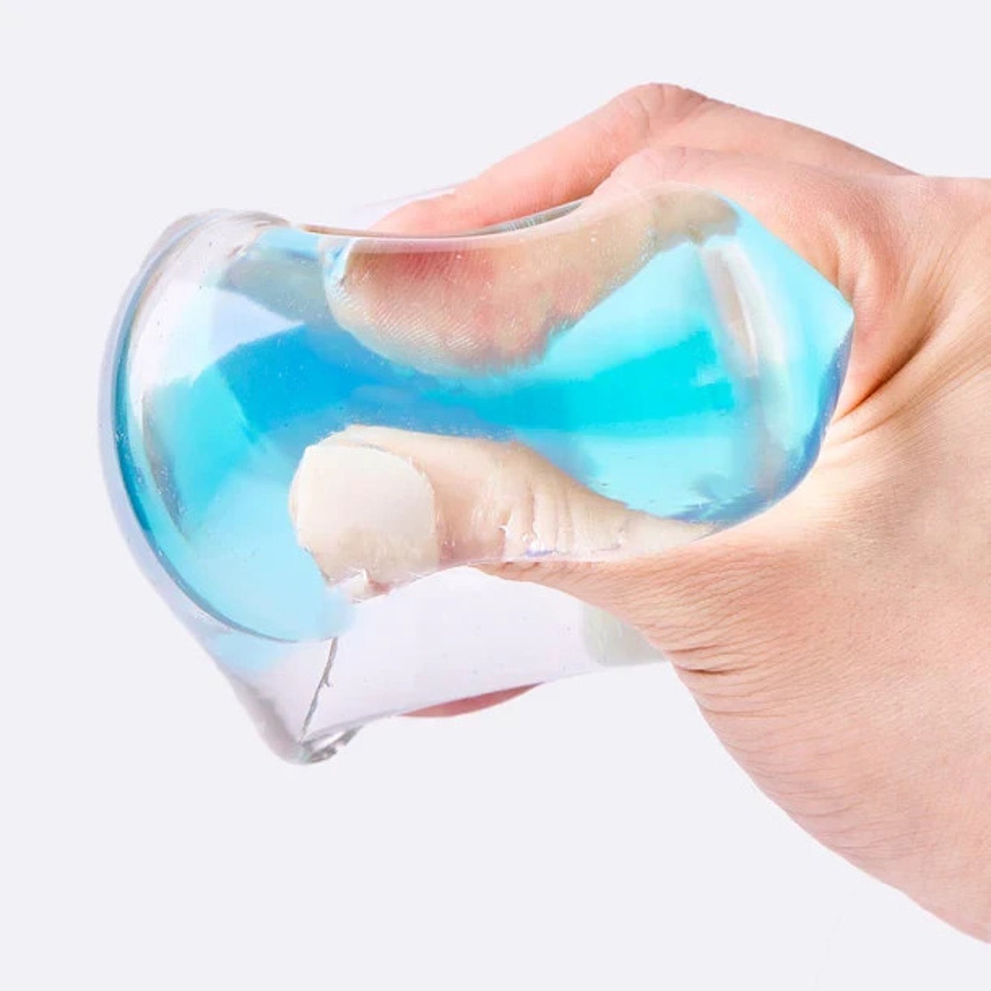 🔥Nested Cyan Ice Cube Taba Squishy BNWT🔥
