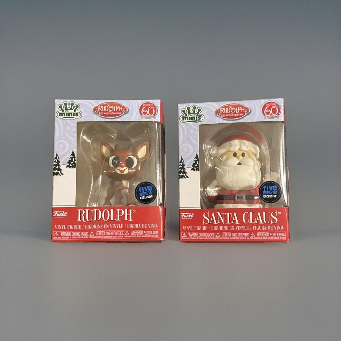 🔥Funko Minis Rudolph the Red Nosed Reindeer Santa Lot Of 2 BNWT🔥