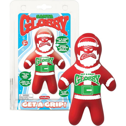 🔥Schylling Santa Globby Stretch Squeeze Fidget Stress Toy 5in BNWT🔥