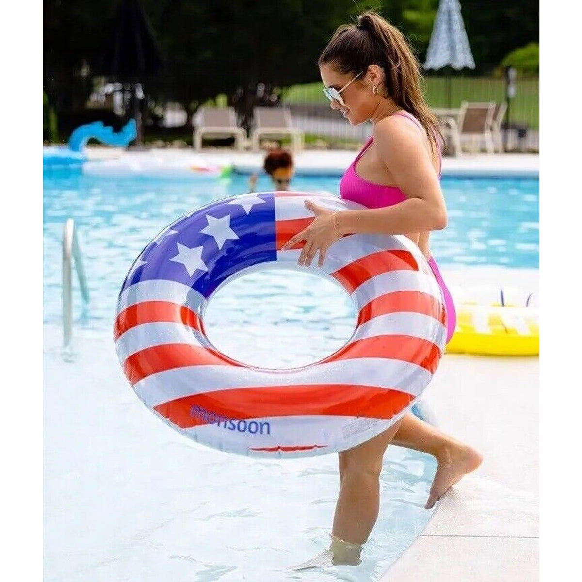 🔥Monsoon [Citrus] 2-Pack Luxury Pool Floats for Adults BNWT🔥