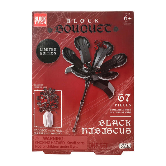 🔥BLACK HIBISCUS Limited Edition Bouquet Botanical Block Tech Set BNWT🔥