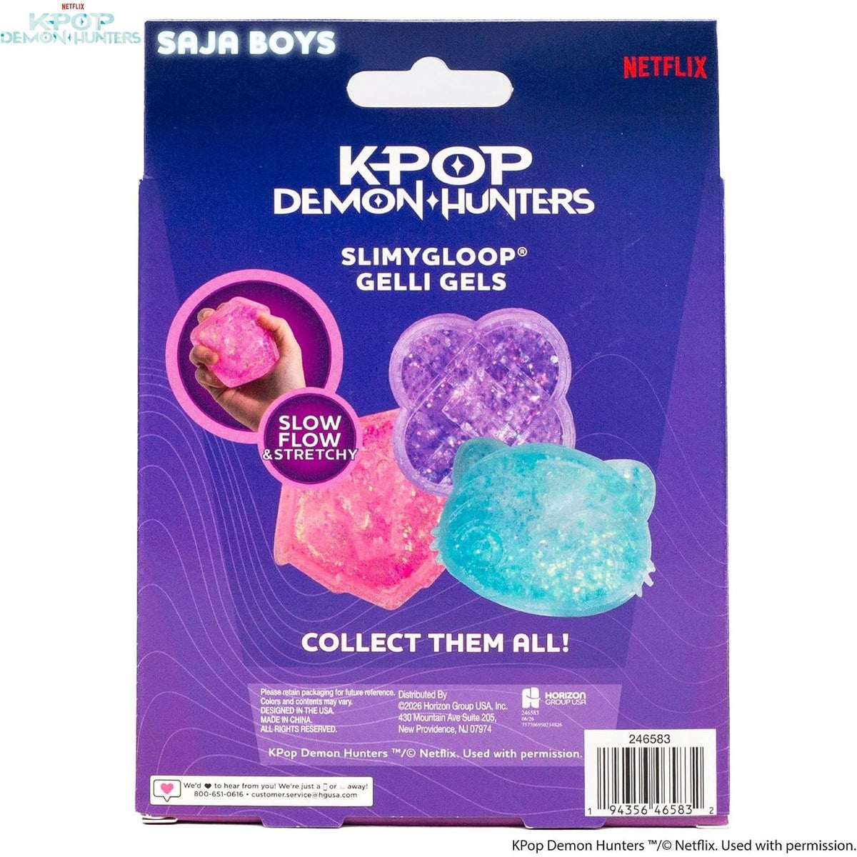 🔥KPop Demon Hunters SlimyGloop Gelli Gels Saja Boys Squeeze Toy BNWT🔥