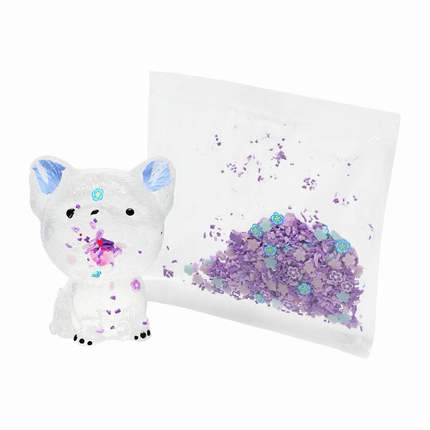 🔥Taba Jelly Squeezeables Squishi Squeeze Toy CLEAR PUPPY BNWT🔥