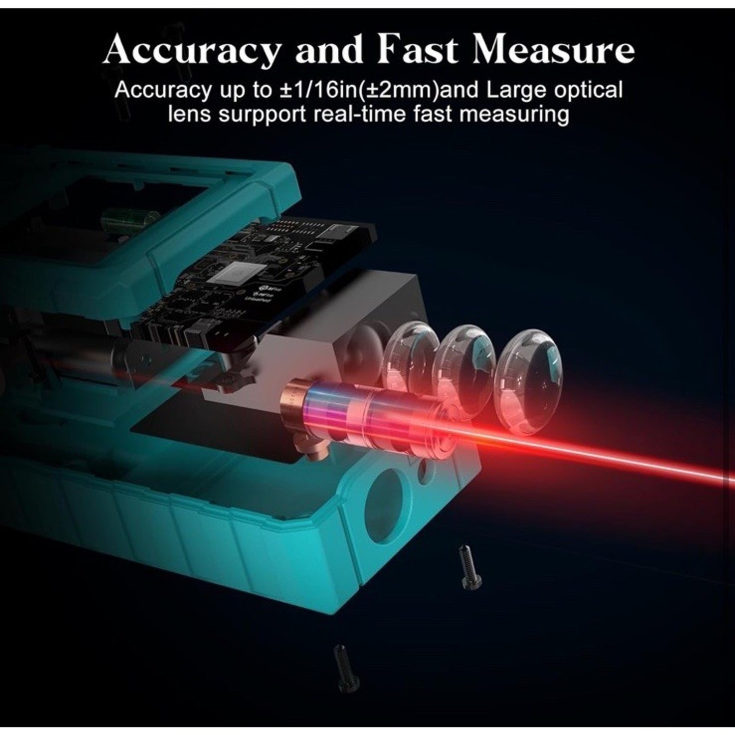 🔥Kiprim Laser Distance Measure High Accuracy 165ft Kiprim LD50E Laser BNWT🔥