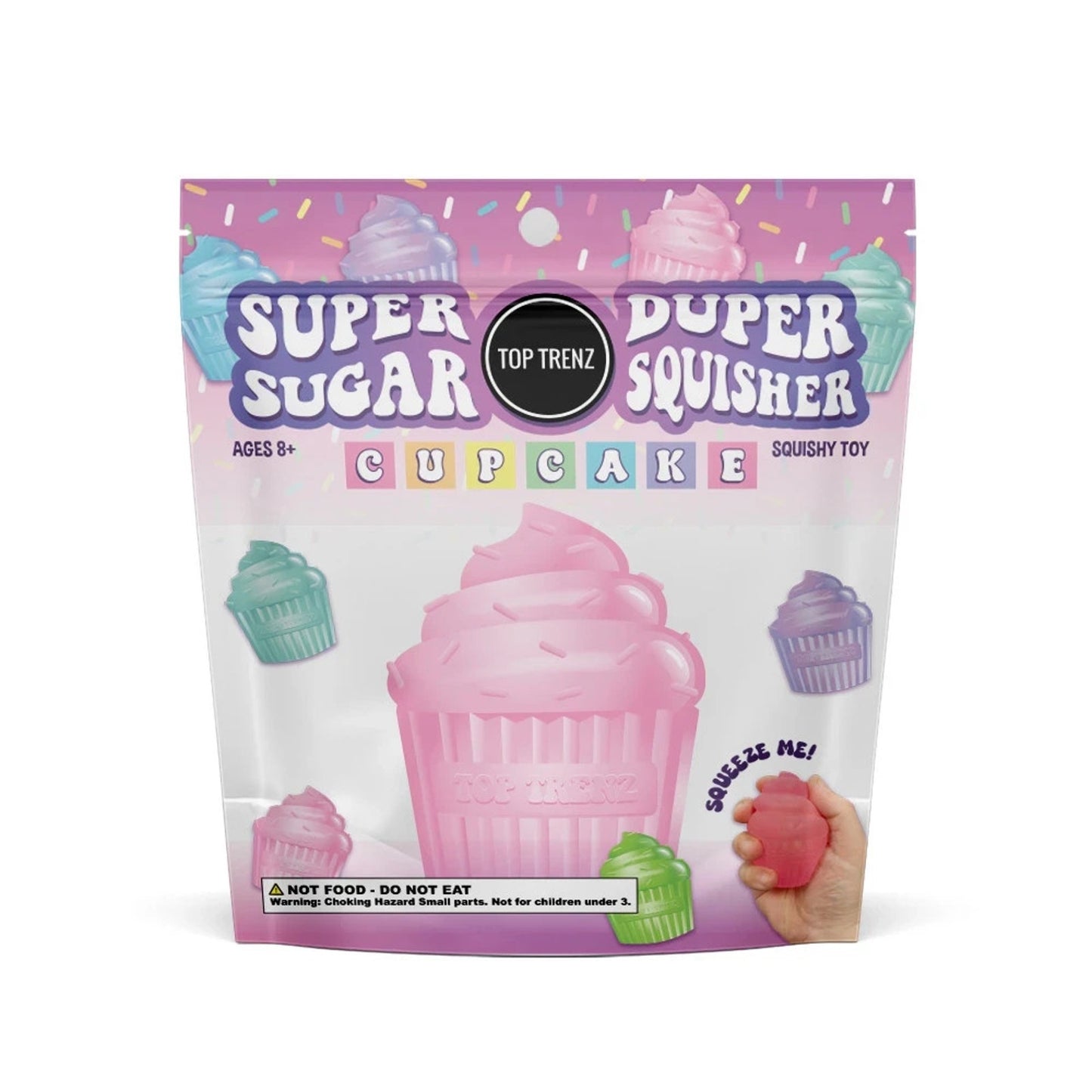 🔥Super Duper Sugar Squisher Cupcake Sensory Fidget Toy Purple BNWT🔥