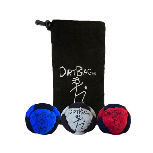 🔥World Footbag Dirtbag Classic 3 Pk Footbag Hacky Sack BNWT🔥