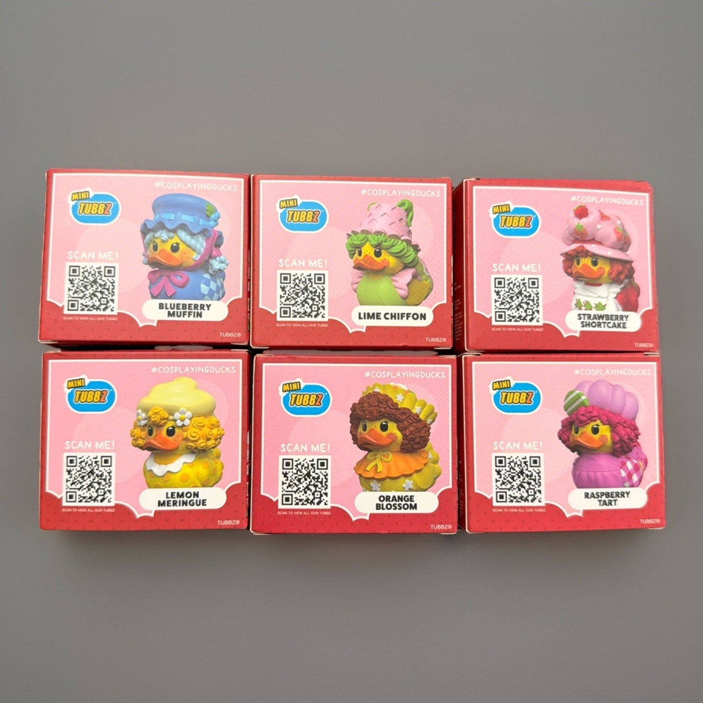 🔥Strawberry Shortcake Mini Tubbz Set of 6 Scented Doll Duck Figures BNWT🔥