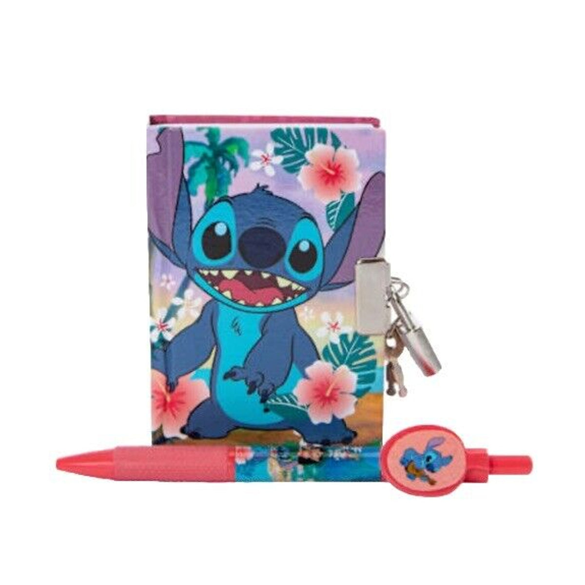 🔥Disney Stitch MIni Diary With Pen & Lock 4" 150 Sheets BNWT🔥