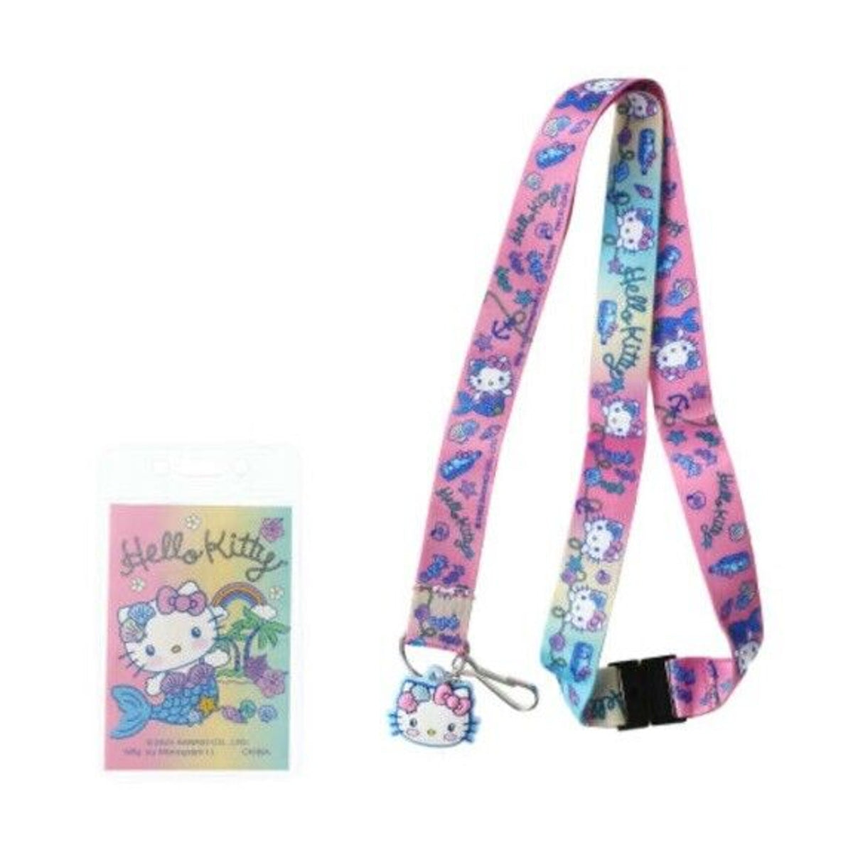 🔥Hello Kitty Mermaid Lanyard With I.D. Cover BNWT🔥