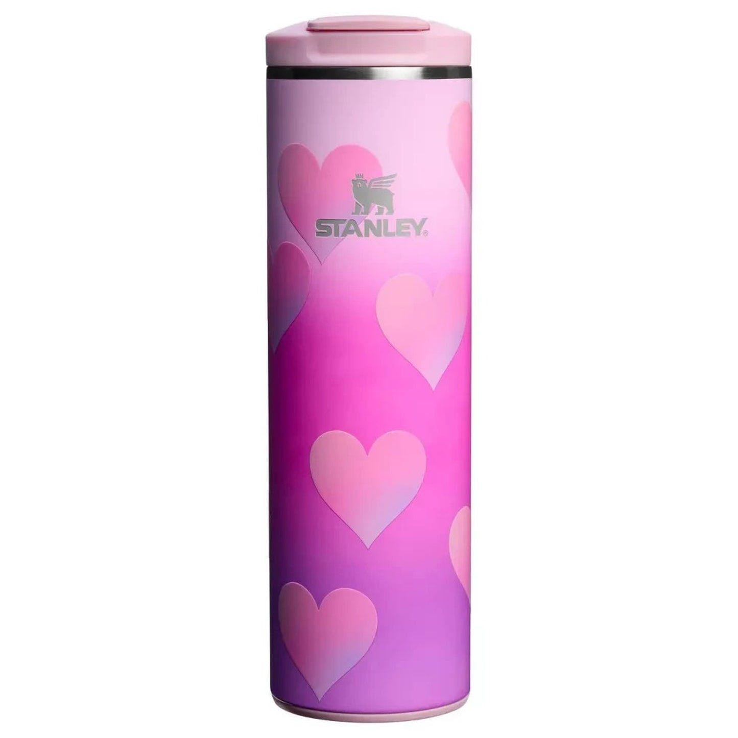 🔥Stanley 16 oz Stainless Aero Light Transit Bottle Powder Heart Gradient🔥