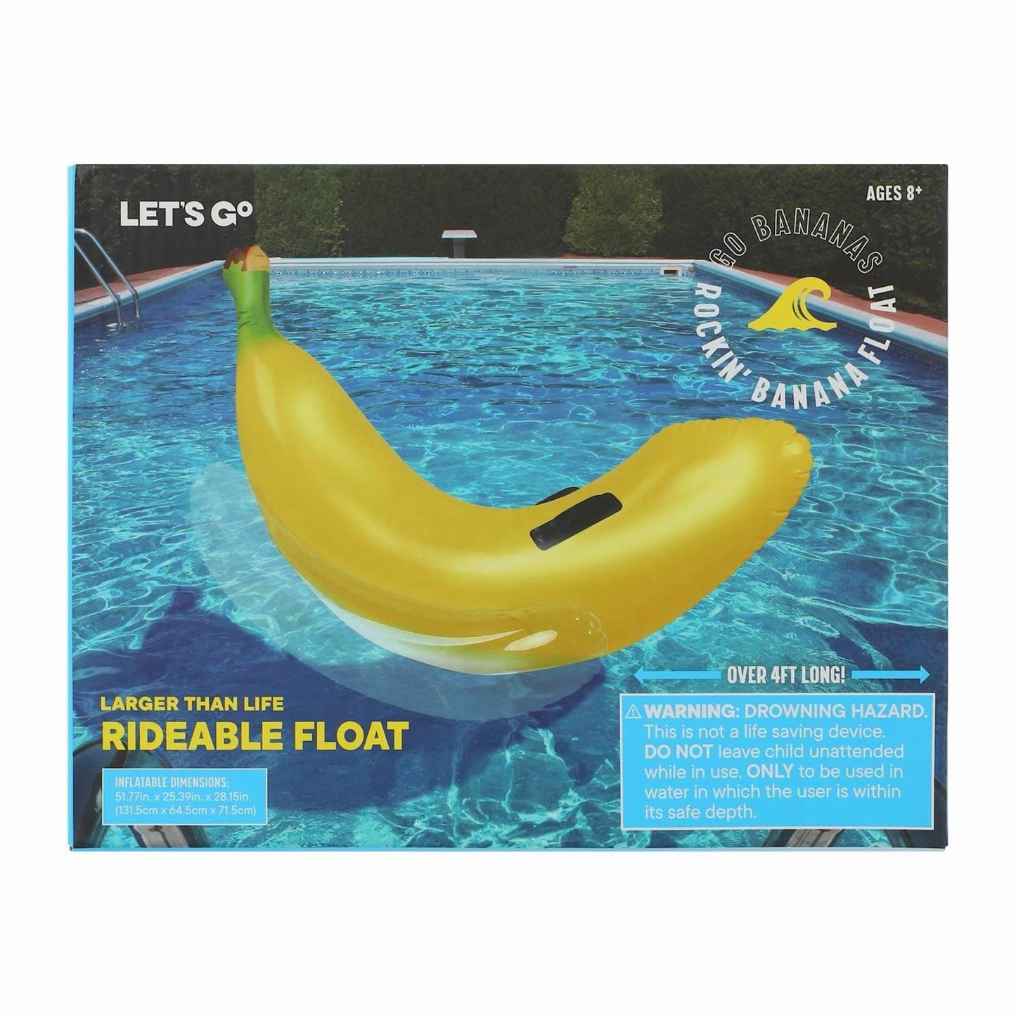 🔥Inflatable Rideable Rockin' Banana Pool Float BNWT🔥