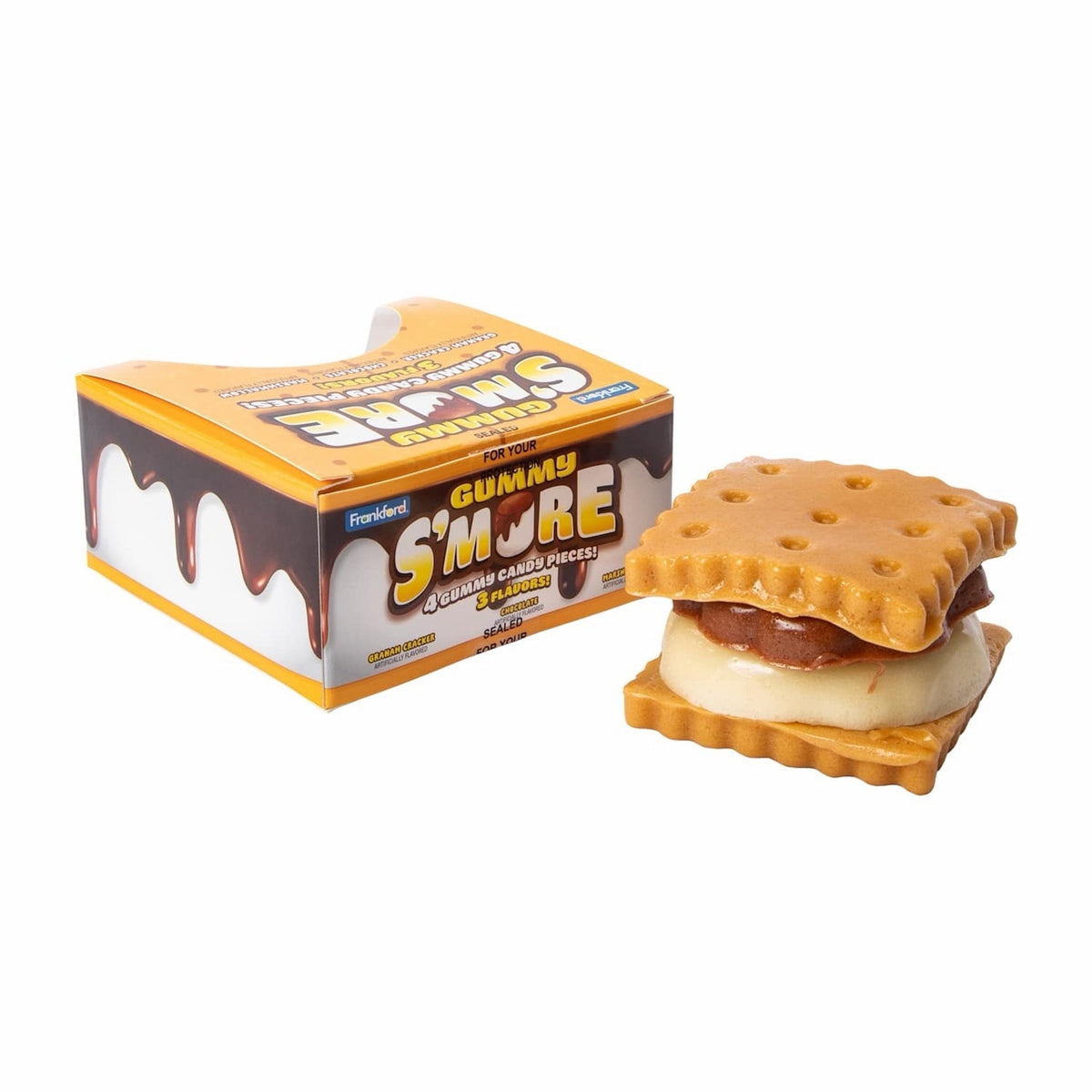 🔥Gummy S'more Gummy Candy 3 Flavors 4 Pieces BNWT🔥