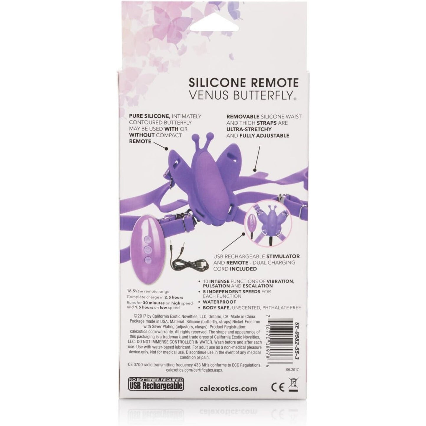 🔥Silicone Remote Venus Butterfly Massager + Remote Purple BNWT🔥