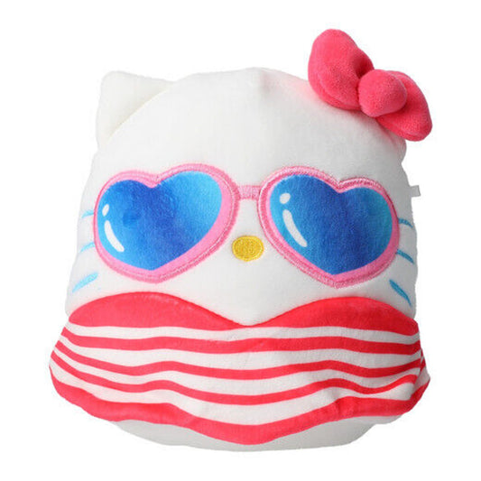 🔥Squishmallows x Sanrio Kellytoy Hello Kitty With Sunglasses 6.5in BNWT🔥