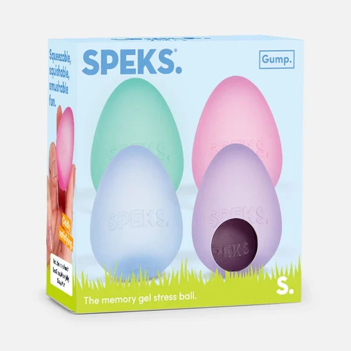 🔥Speks Gump Eggs Memory Gel Squeeze 4 Pack BNWT🔥