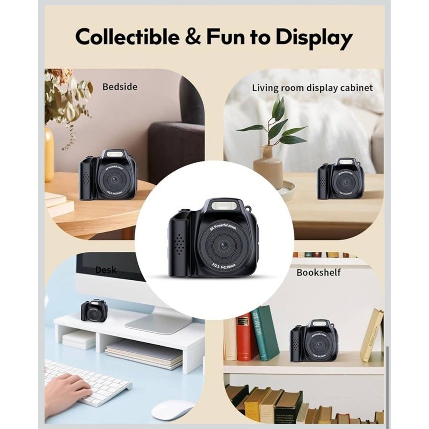 🔥FLATIC Mini Keychain Camera –4K Digital Tiny Camera with 32GB Card BNWT🔥