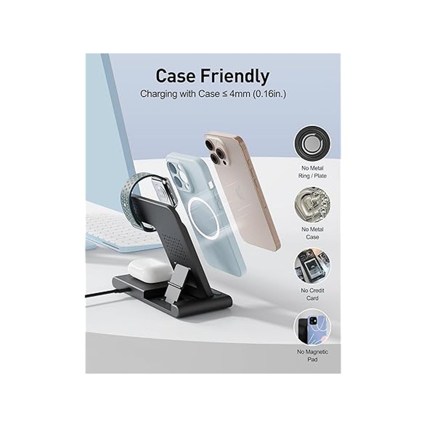 🔥RYND Travel Portable Wireless Fast Charge Station for Apple & Android BNWT🔥