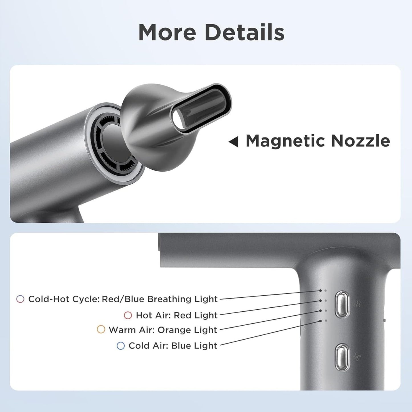 🔥High-Speed Ionic Low Noise Blow Dryer with Brushless Motor BNWT🔥