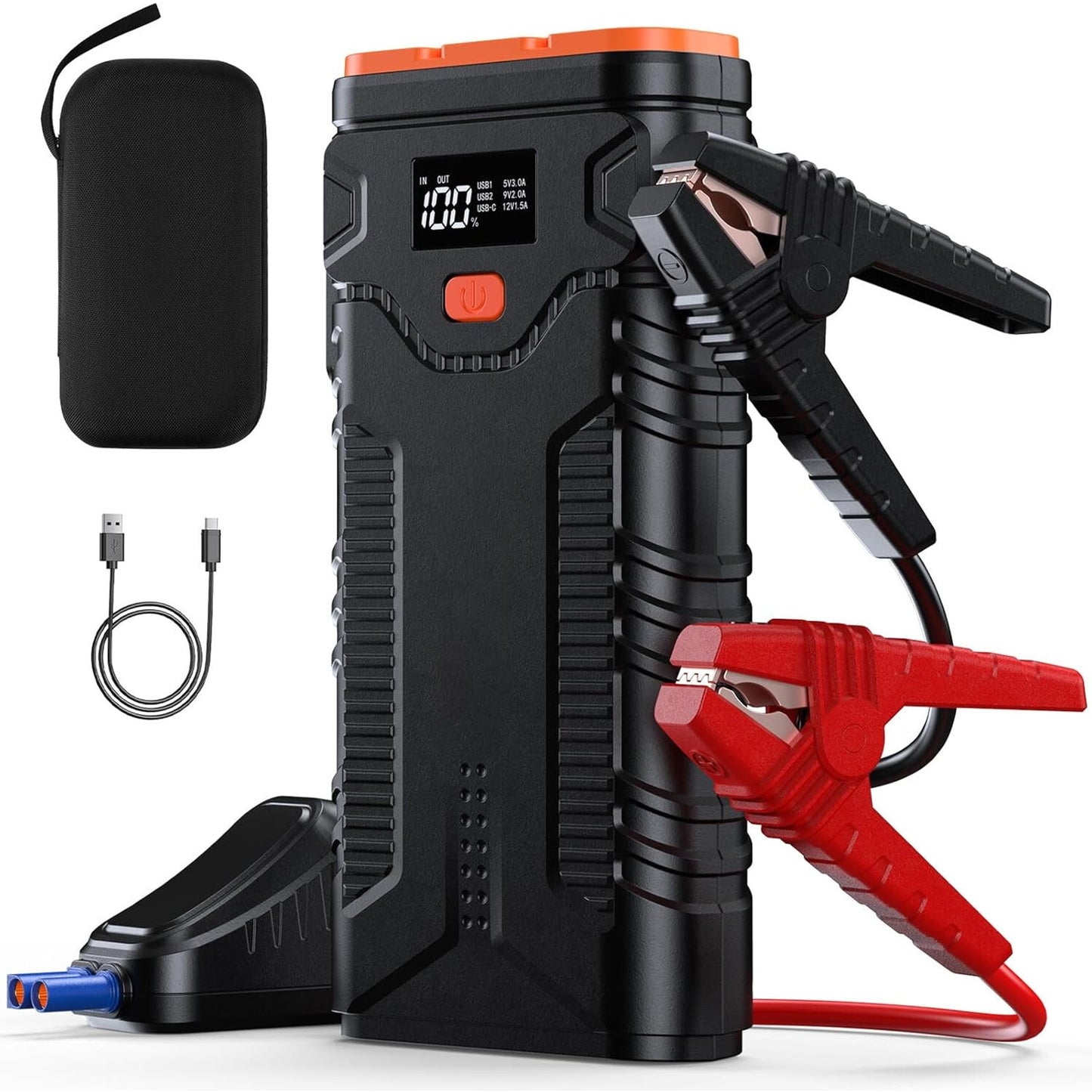 🔥 2500A Jump Starter Battery Pack 10.0L Gas/8.0L Diesel Engines BNWT🔥