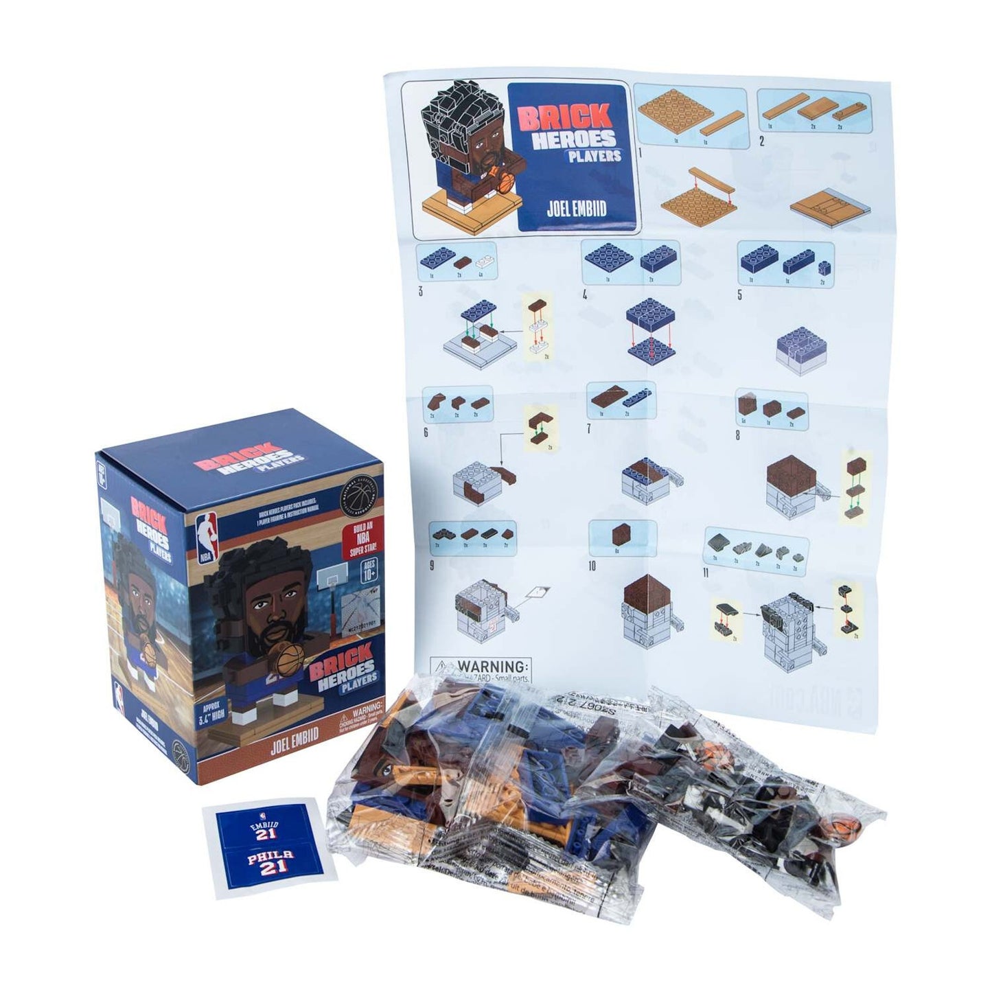 🔥Brick Heroes Players NBA star Joel Embiid Lego Form Collectible BNWT🔥